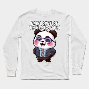 Office Panda Funny Long Sleeve T-Shirt